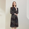 QE82C斯尔丽瑟俪2023秋季新款波点荷叶边收腰连衣裙 商品缩略图0