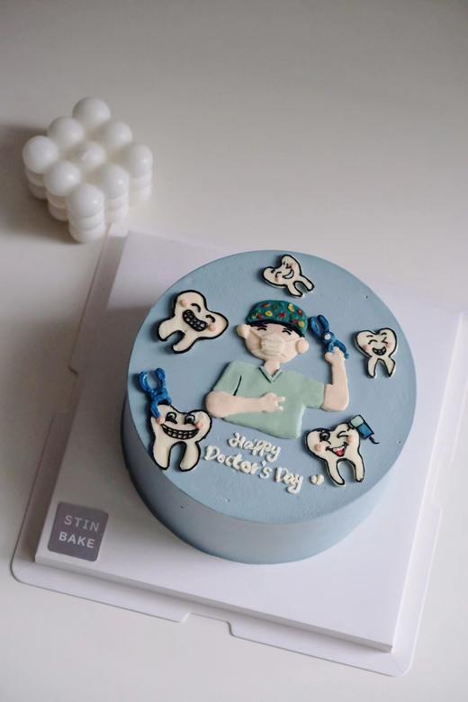 手绘牙医蛋糕 商品图0