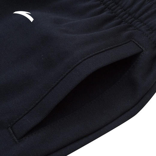 安踏动型弹力针织运动长裤女款秋季新款休闲卫裤束脚裤子162338329 基础黑-1 M/女165 商品图6