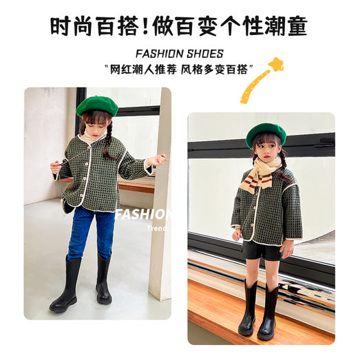 【2023秋冬新款女童长靴】高筒单里公主骑士靴，宝宝的时尚选择。优质材料，舒适透气，防滑耐磨，保护孩子的小脚li 商品图3