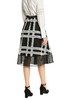 SUMMER & SAGE 黑白格纹高腰半身裙 3356 商品缩略图3