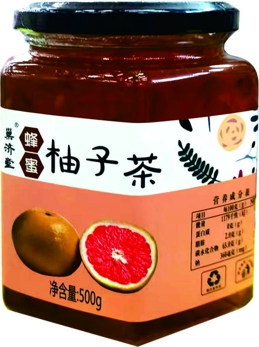 巢济堂 蜂蜜柚子茶 500g 商品图1