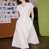 裁缝学苑AS103亚麻连衣裙纸样松弛感法式V领高腰衬衫裙子服装裁剪 商品缩略图4
