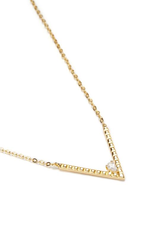 OCTAVIA V形锆石吊坠项链 7494 商品图2