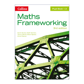 Collins柯林斯 英文原版 Maths Frameworking. Pupil Book 1.3  KS3阶段数学框架 学生用书1.3 英文版 进口英语原版书籍