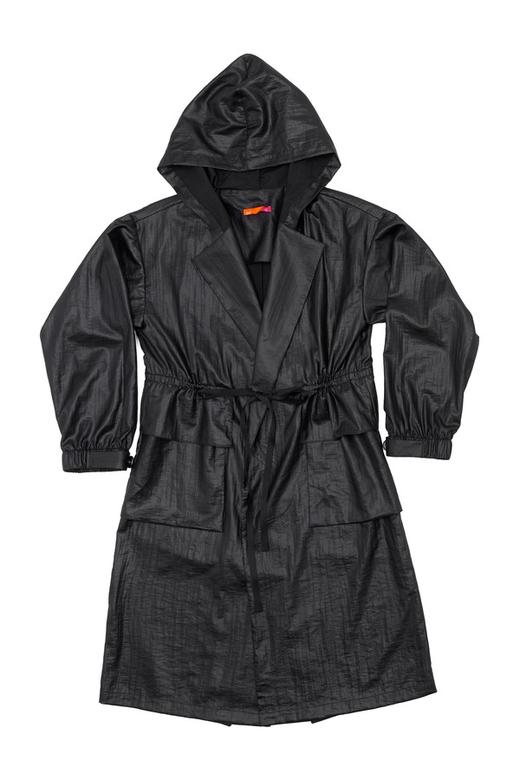 AVA 黑色连帽风衣外套 3890 商品图5