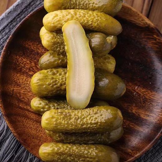 【中欧班列精选】 俄罗斯酸黄瓜 原装进口金谷牌酸黄瓜 腌制蔬泡菜即食俄式腌渍小黄瓜罐头500g 商品图3
