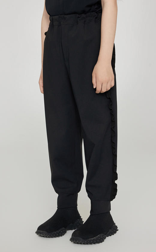 jnby  23年秋款  超弹汗布木耳边运动长裤  1N9E11570 商品图3