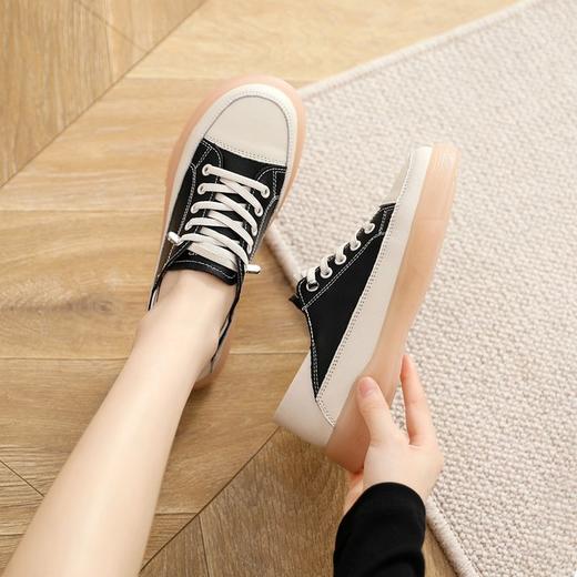 ZHR小白鞋女鞋软底不累脚一脚蹬女鞋子ins百搭平底单鞋女休闲 商品图7