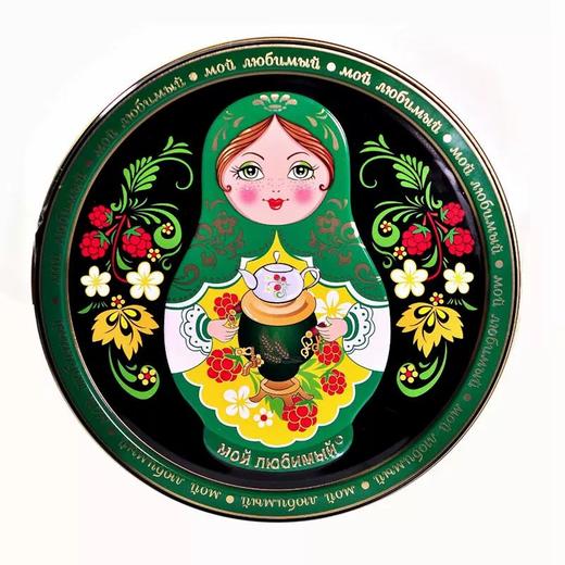 【中欧班列精选】WWJ俄罗斯套娃曲奇饼干 铁盒礼盒装400g/盒 随机发 商品图7