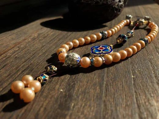 菊斋良品精致好物三十六子压襟粉珍珠景泰蓝 商品图7