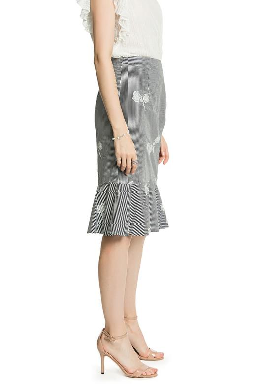 SUMMER & SAGE 绣花包臀鱼尾裙 3318 商品图3