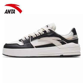 安踏（ANTA）关晓彤同款街顽Lite丨板鞋女2023夏季新款女子运动鞋122338071 -2黑/象牙白/泥沙灰 35.5