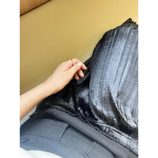 25特价 2308405   镜面百褶拼接半裙 商品图8