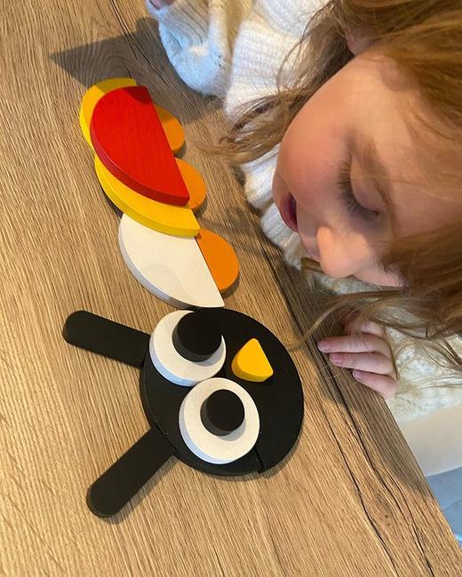 djeco百变萌眼积木儿童3d木质立体七巧板早教智力拼图益智玩具3岁 商品图10