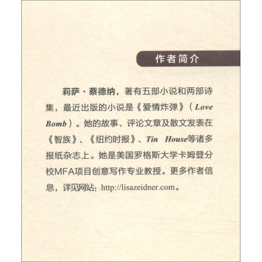 视角 莉萨·蔡德纳 著 文学 商品图1