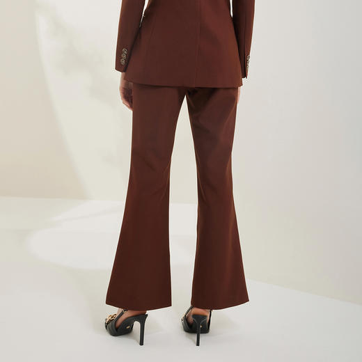 NG301斯尔丽瑟俪2023新款直腿微喇开叉时尚百搭休闲裤 商品图1