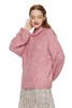 AVA 粉色高领休闲毛衣 7828 商品缩略图0