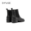 Dfuse迪芙斯冬季新款短靴女圆头经典斑马纹切尔西短靴DF34116110 商品缩略图7