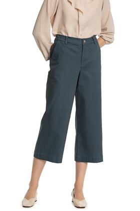 HAYES 蓝色高腰阔腿裤 3346