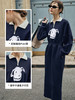 欧芮儿长袖Polo领卫衣连衣裙女高级感秋季2023年新款收腰长款休闲 商品缩略图2