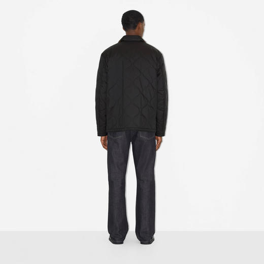 【一】BURBERRY 巴宝莉 男士双面两用 Vintage 格纹温控外套 黑色 8049139 A1189 商品图2