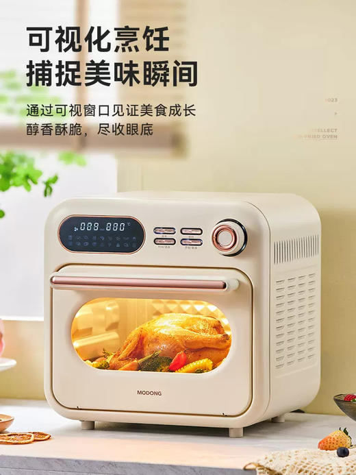 摩动空气炸锅烤箱一体新款家用小型多功能16L大容量电烤箱 商品图1