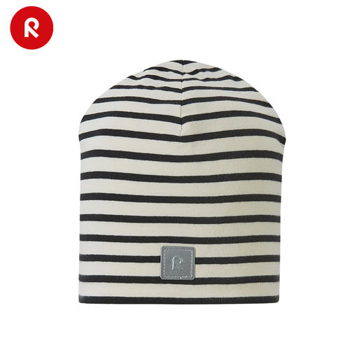 reima男女儿童棉针织帽大童早秋新款条纹弹力保暖抓绒无檐帽 商品图4