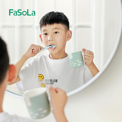 FaSoLa牙刷杯家用防摔漱口杯男孩女孩情侣可爱创意儿童洗漱牙缸 商品图3