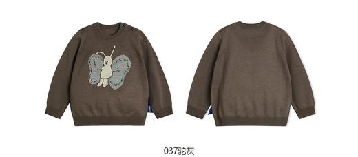 jnby  23年秋款   蝴蝶软糯撞色长袖套头毛衫  YN9310050 商品图10