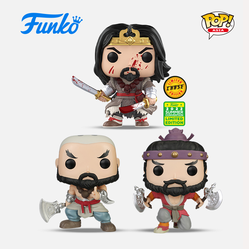 MINDstyle独家限定水浒传套装（Funko POP! Asia 武松Chase +鲁智深+李逵）手办公仔摆件