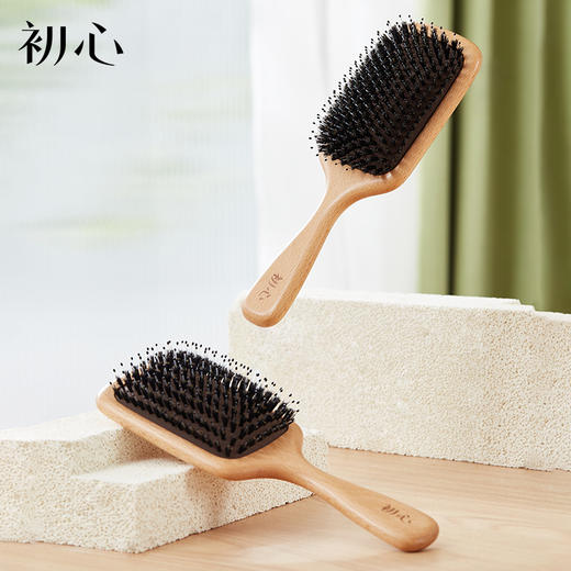 初心| 猪鬃榉木按摩梳 商品图3