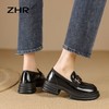 ZHR方形饰扣厚底鞋2023秋季新款ins百搭韩版学院风小皮鞋高颜值 商品缩略图3