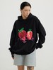 CryingCenter 手绘草莓黑色带帽卫衣宽松百搭复古情侣 哭喊中心 商品缩略图2