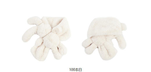 jnby  23年秋款 小兔毛围巾  6N9K12380 商品图12