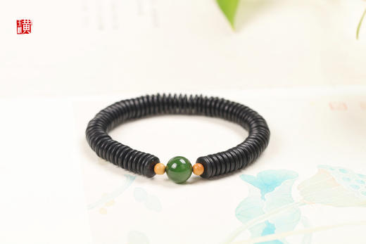 【馨宁】碧玉橄榄核手串 商品图0