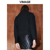 VIMAGE纬漫纪秋季新款帅气时尚纯色翻领显瘦休闲上衣女V2003617 商品缩略图4