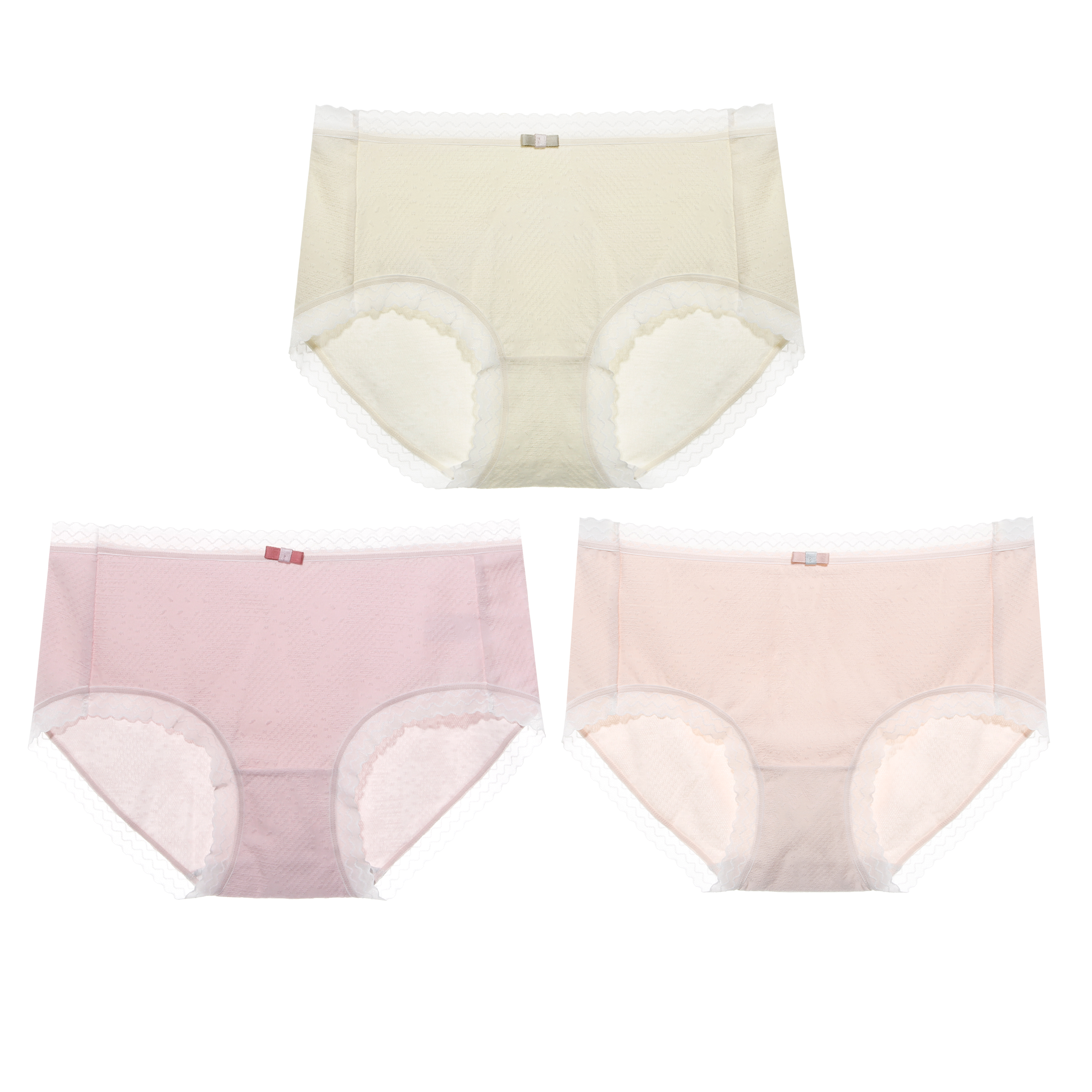 【满3条/29元】（中版）【秀黛】女时尚提花平角裤女士内裤【1条】H6333026T【专柜同款】【内裤非质量问题不退换】