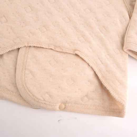 棉果果秋冬季新疆彩棉空气层家居半背衣T恤M401110622108 商品图2