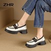 ZHR方形饰扣厚底鞋2023秋季新款ins百搭韩版学院风小皮鞋高颜值 商品缩略图6