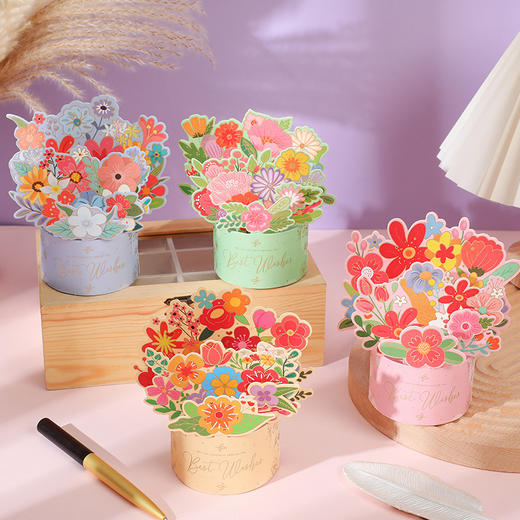 【教师节贺卡/鲜花集合】教师节立体贺卡 烫金工艺 感谢3D小卡片 礼物花束 兔子相框 超多款式 低至💰12.9！ 商品图3