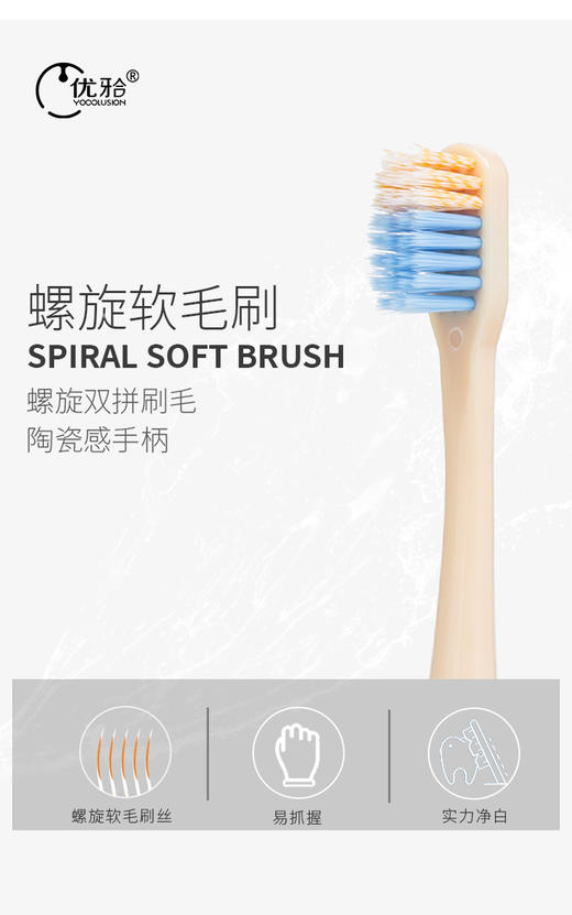 【牙医优享-量贩特惠】软毛成人青少年小头双色螺旋丝牙刷清洁口腔牙刷 商品图2