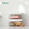 FaSoLa桌面收纳盒化妆品透明盒带盖整理储物盒办公书桌杂物置物架 商品缩略图12