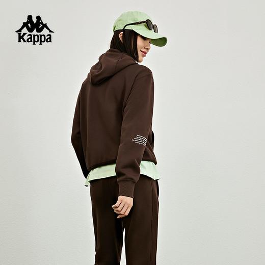 卡帕（Kappa）针织开身帽衫2023新款女运动连帽卫衣针织休闲夹克外套K0D62MK60 商品图1