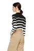SUMMER & SAGE 黑白条纹小V领毛衫 7812 商品缩略图2