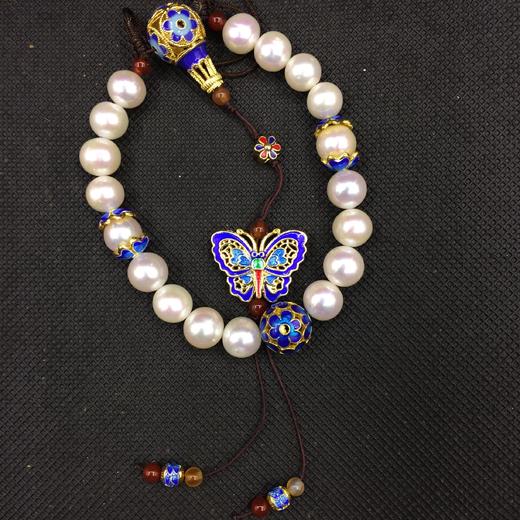 菊斋良品精致好物十八子压襟白珍珠景泰蓝 商品图10