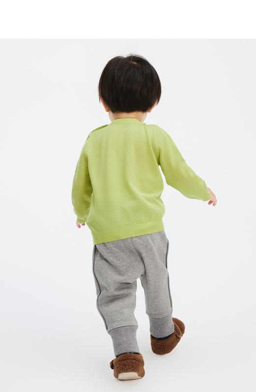 jnby  23年秋款   蝴蝶软糯撞色长袖套头毛衫  YN9310050 商品图8