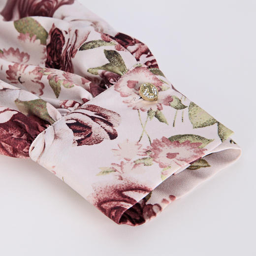 NG253斯尔丽瑟俪2023秋季新款印花法式飘带领百搭衬衣 商品图4