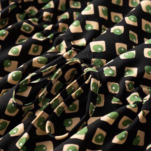 2023夏季新款雪纺衫五分袖衬衫女大码T恤圆领小衫5026 商品图3