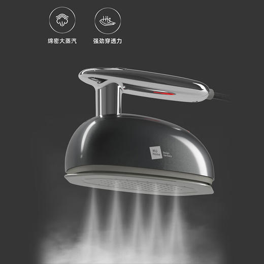 米技生活（MIJI）手持挂烫机电熨斗绵密蒸汽高温除菌 EL-P1508 时尚灰 商品图2